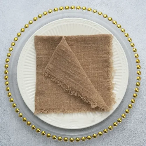 Ubrousek látkový tmavá mocha mousse